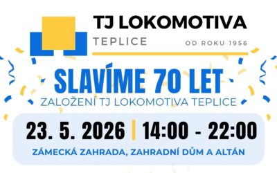 Pozvánka na oslavu 70.výročí založení TJ Lokomotiva Teplice