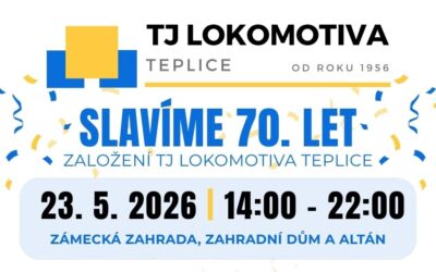 Pozvánka na oslavu 70.výročí založení TJ Lokomotiva Teplice